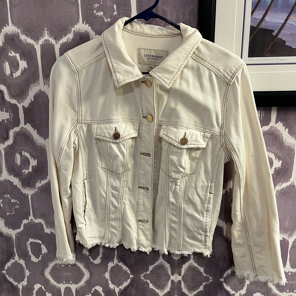 Liverpool Women's Off-White Denim Jacket
